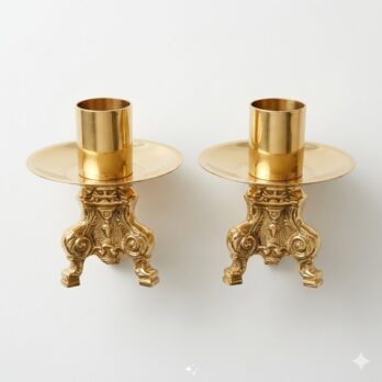 CANDELABRO CON MOTIVOS LITÚRGICOS BASE