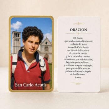ESTAMPA CON ORACIÓN CARLO ACUTIS