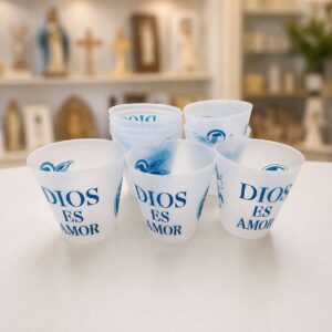 FAROL PLÁSTICO PARA VELAS DIOS ES AMOR