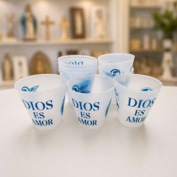 FAROL PLÁSTICO PARA VELAS DIOS ES AMOR