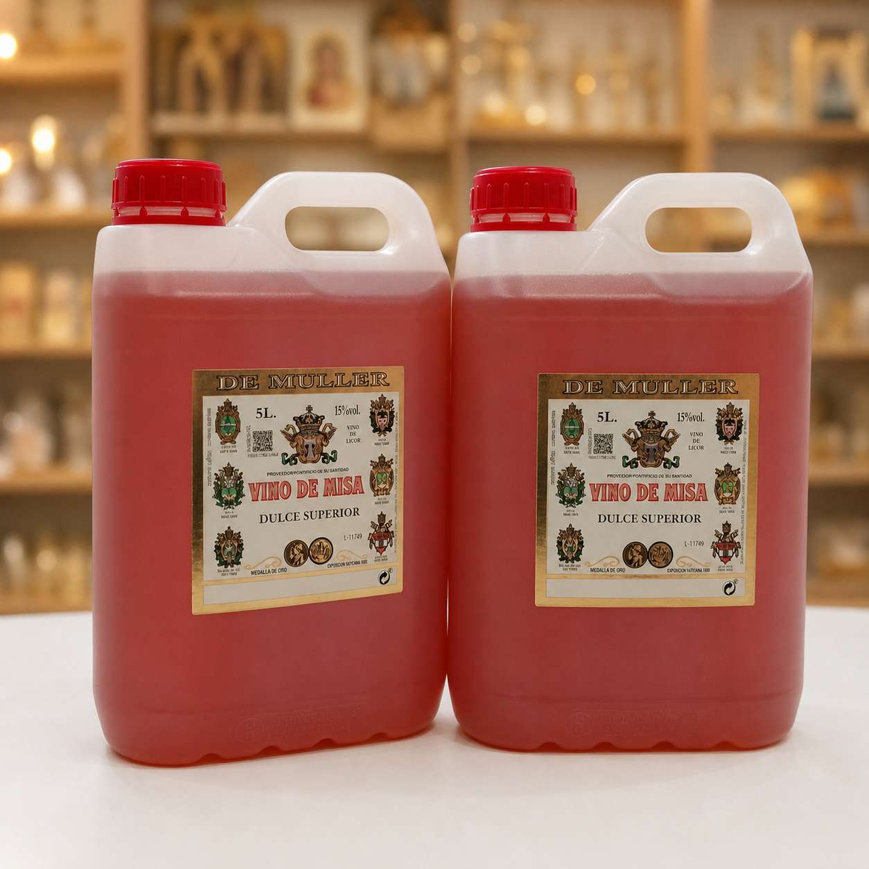 GARRAFA VINO DULCE DE CONSAGRAR. 5 LITROS