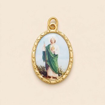 MEDALLA METAL DORADA 22 MM SAN JUDAS TADEO